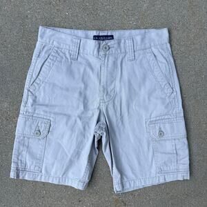 US Polo Assn Beige Cotton Cargo Shorts - Size 30